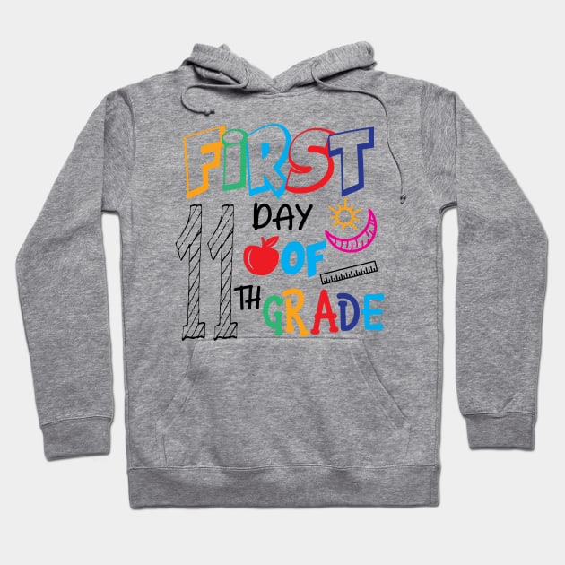 first day of 11th grade Hoodie by busines_night